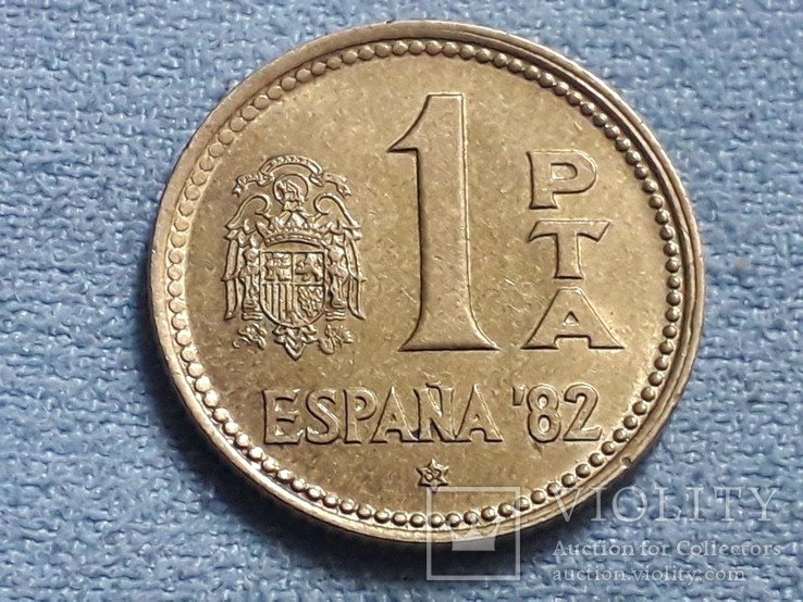 Испания 1 песета 1980 года