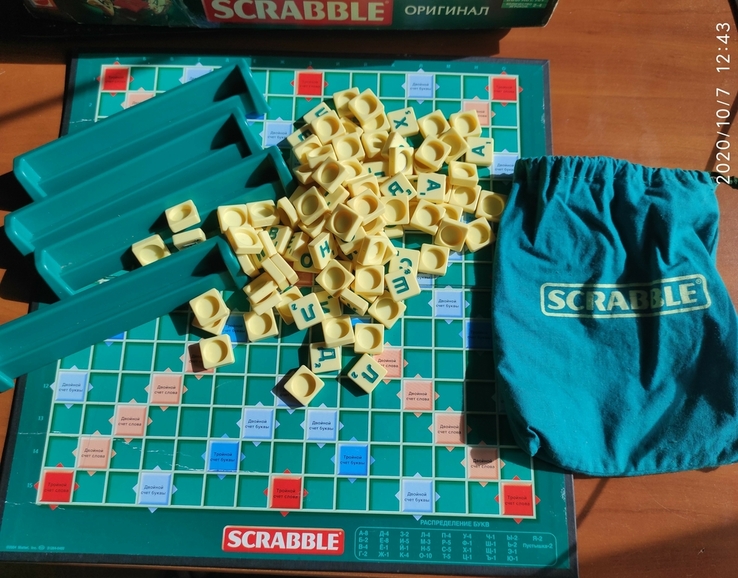 Настольная оригинальная игра Scrabble от Mattel, фото №4