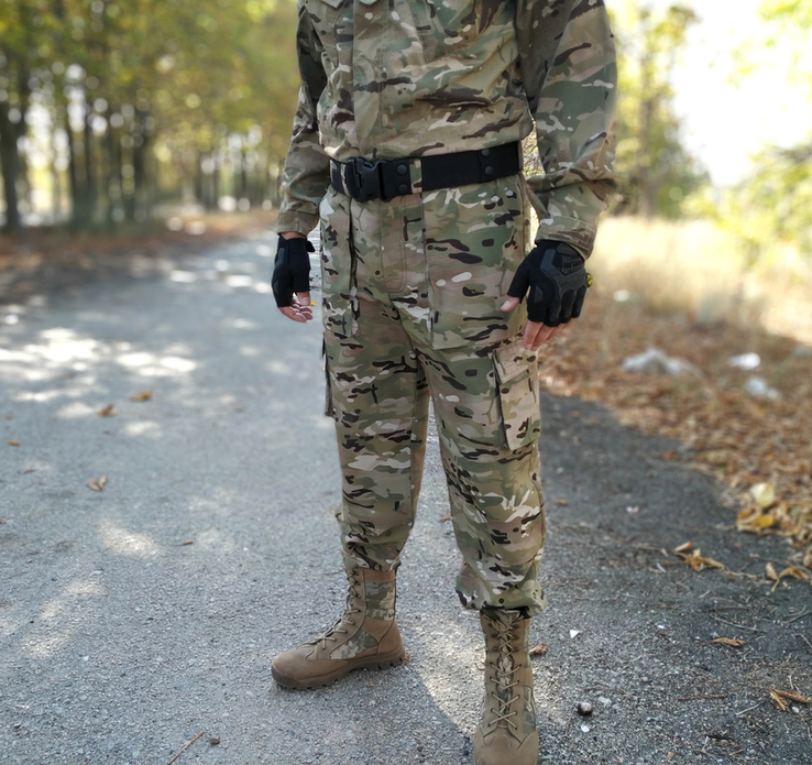 Тактический брючной ремень с фиксатором Blackhawk tactical (черный), фото №2