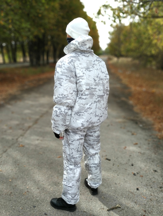 Зимний маскировочный костюм маскхалат белый - multicam alpine, numer zdjęcia 4