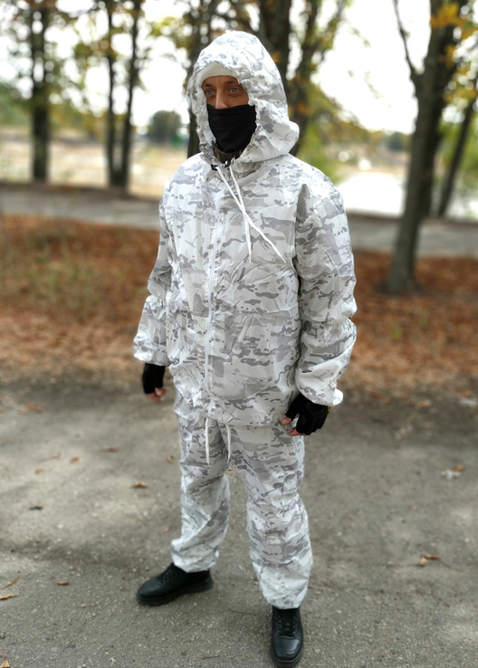 Зимний маскировочный костюм маскхалат белый - multicam alpine, numer zdjęcia 7