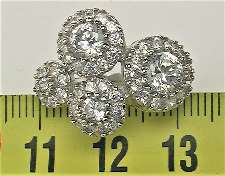 Кольцо перстень серебро 925 проба 6,09 грамма 17 р, фото №5