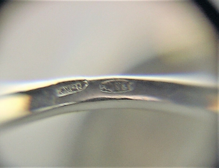 Кольцо перстень серебро 925 проба 6,09 грамма 17 р, фото №9