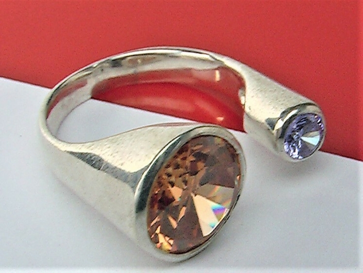 Кольцо перстень серебро 925 проба 9,52 грамма 18,5 размер, фото №4