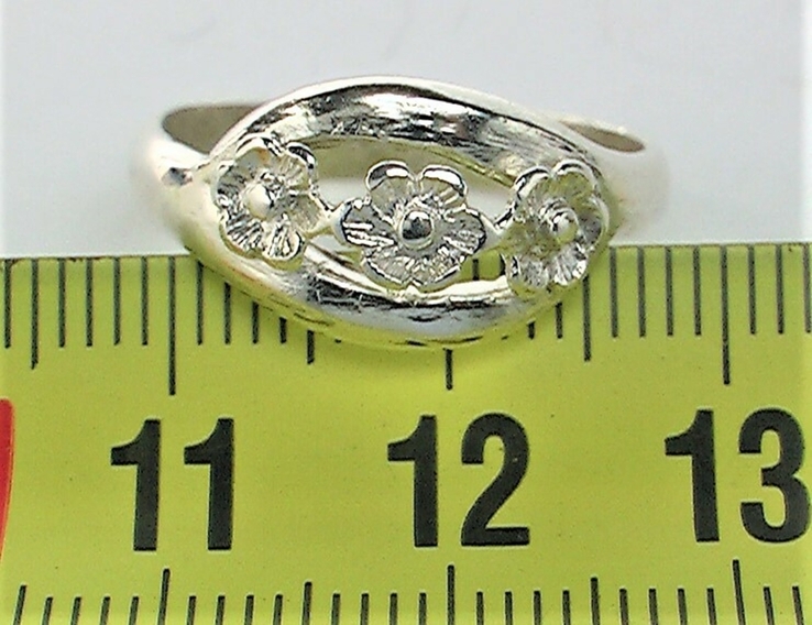 Кольцо перстень серебро СССР 925 проба 2,71 грамма 18 размер, фото №5