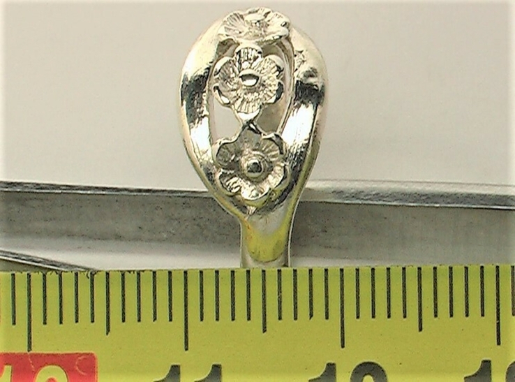 Кольцо перстень серебро СССР 925 проба 2,71 грамма 18 размер, фото №6