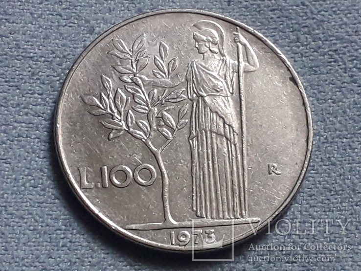 Италия 100 лир 1973 года