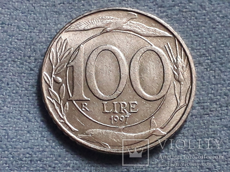 Италия 100 лир 1997 года