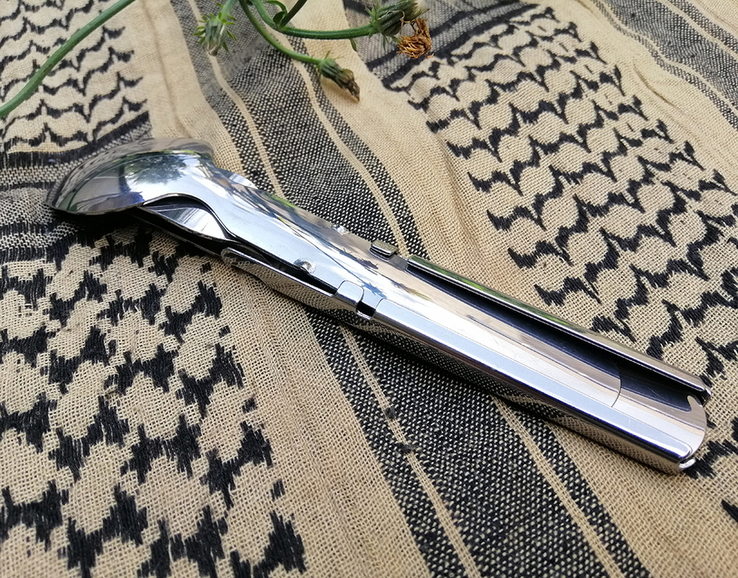 Туристический набор (4 элемента) - ложка, вилка, нож, открывашка M-Tac Small сталь ., фото №8