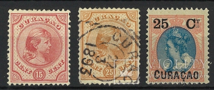 Б14 Нид. Антильские о-ва (Кюрасао) 1892-1901 (15 евро)
