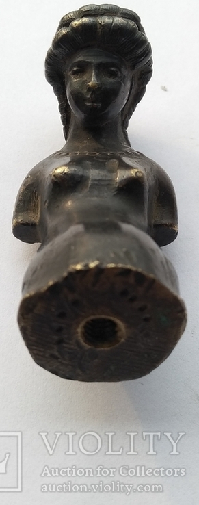 Старинная бронзовая фигурка ( соединительный элемент декора ), фото №12