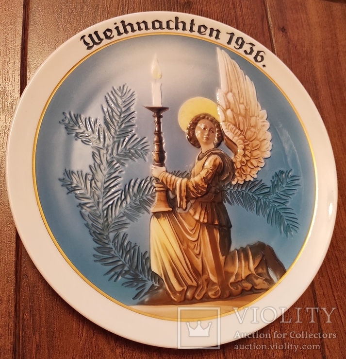 Рождественская тарелка 1936 год, Третий Рейх,оригинал
