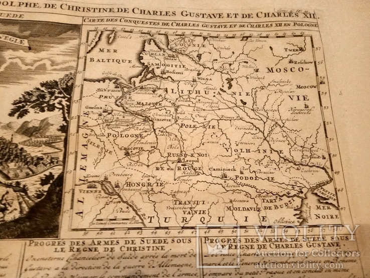 Шикарная большая карта-гравюра XVIII века. Украина. Польша. Киев, фото №9