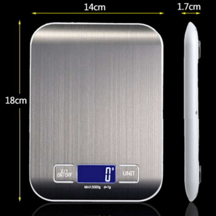 Весы кухонные Lesko SF-2012 Silver электронные LCD дисплей, фото №2