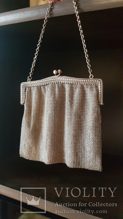 Серебряная сумочка "кальчужка"