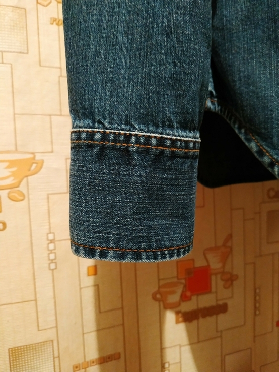 Рубашка джинсовая номерная LEVI*S Бельгия коттон p-p L(состояние!), фото №6