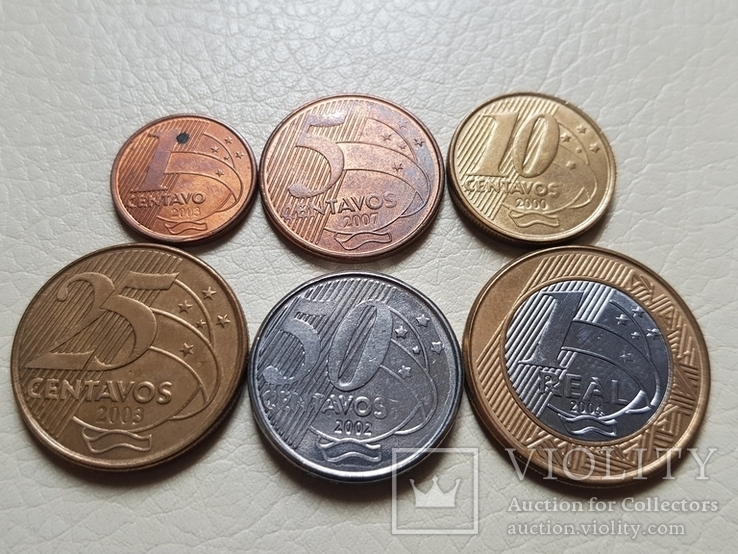 Набор Бразилия 6 монет.
