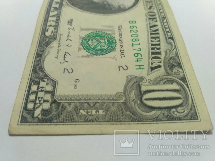 10 долларов 1990, фото №5