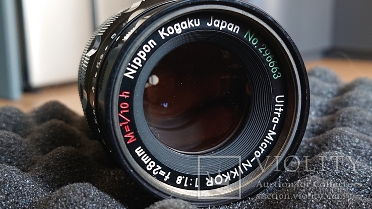 Объектив Nippon Kogaku Japan Ultra-Miсro Nikkor 1:1,8 f 28 mm M 1/10h