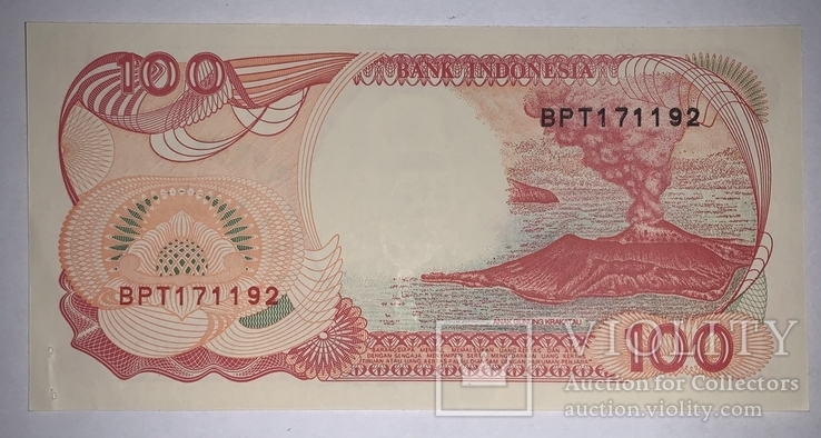 100 рупий 1992 года Индонезия, фото №3