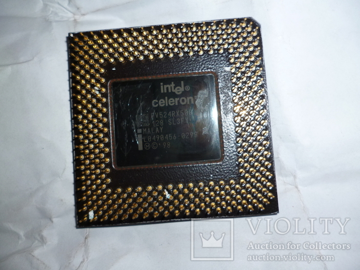 Процессор Intel Celeron Sl3fy CPU 500 Mhz / 128 Kb / 66 MH FV524RX500 Malaysia Socket 370, фото №2