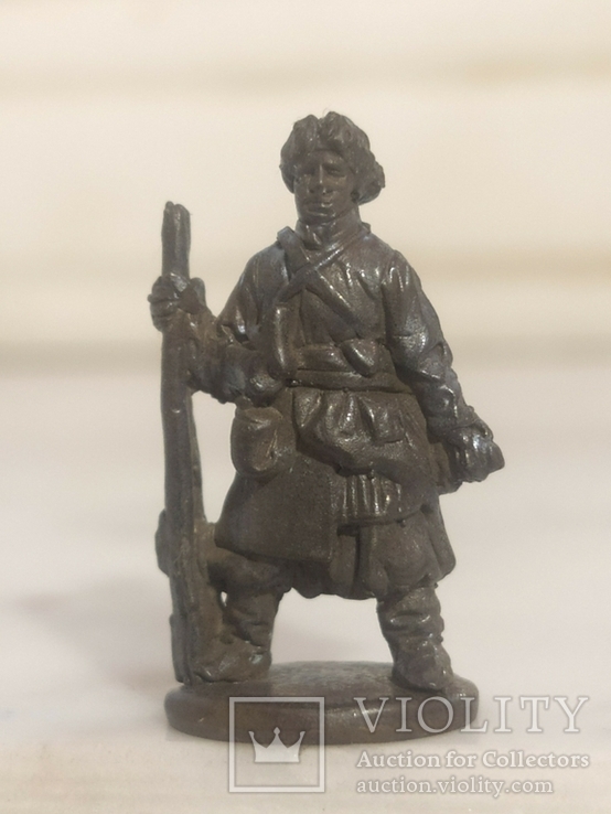 Солдатик Солдат Воин № 4 коллекционная миниатюра бронза, фото №2