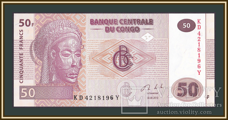 Конго ДР 50 франков 2013 P-97 (97Аa) UNC