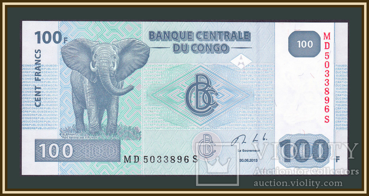 Конго ДР 100 франков 2013 P-98 (98b) UNC