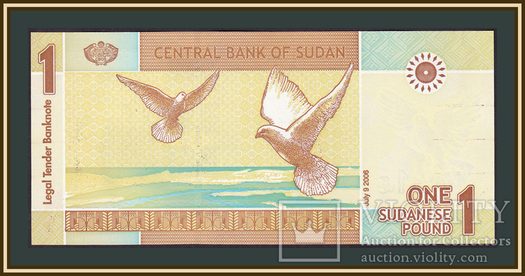 Судан 1 фунт 2006 P-64 (64a) UNC, фото №3
