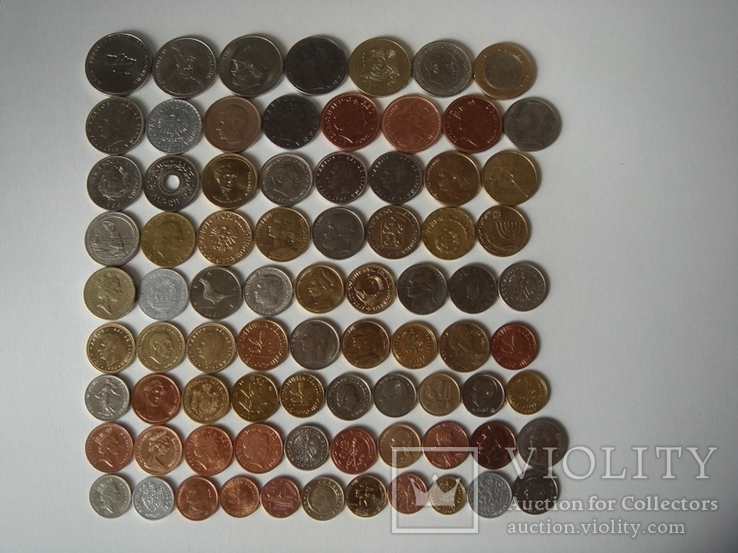 Монеты мира 80 шт. все разные, фото №2