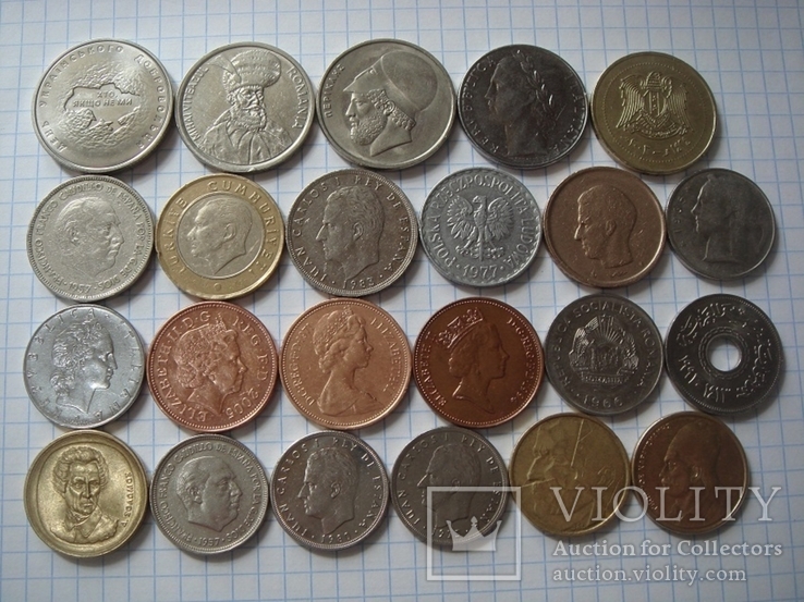 Монеты мира 80 шт. все разные, фото №4