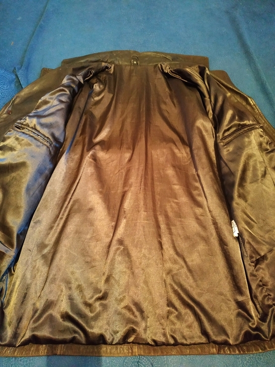 Куртка кожаная без ярлыка р-р XL, фото №7
