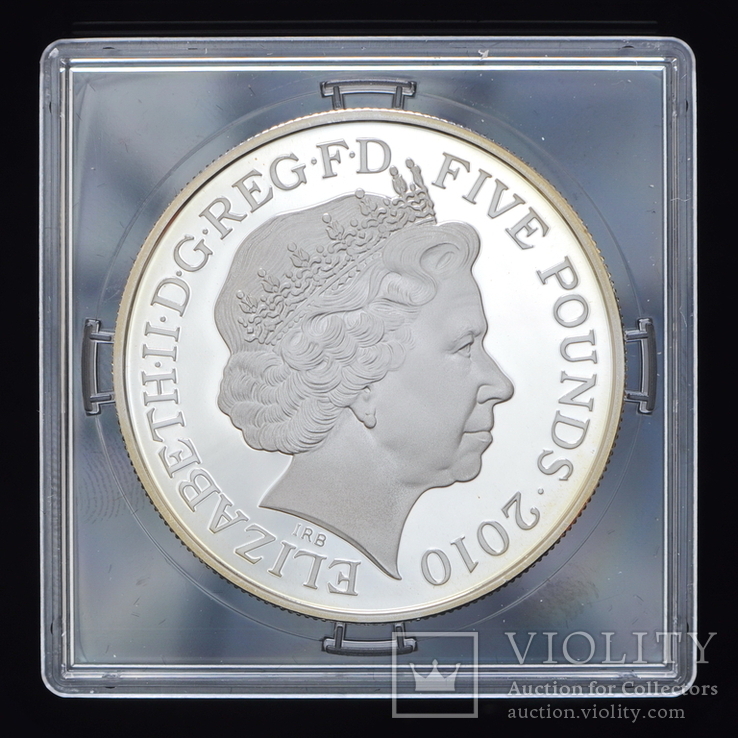 5 Фунтов 2010 Олимпийские Игры - Дорога гигантов (Серебро 0.925, 28.28г), Великобритания, фото №3