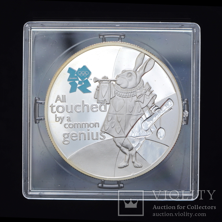 5 Фунтов 2010 Олимпийские Игры - Британский юмор (Серебро 0.925, 28.28г), Великобритания, фото №2