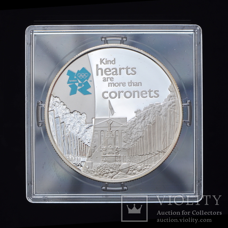 5 Фунтов 2010 Олимпийские Игры - Великолепие (Серебро 0.925, 28.28г), Великобритания, фото №2