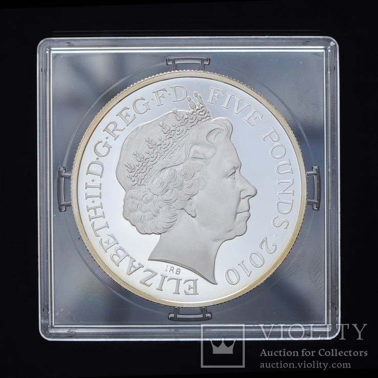 5 Фунтов 2010 Олимпийские Игры - Отмена рабства (Серебро 0.925, 28.28г), Великобритания, фото №3