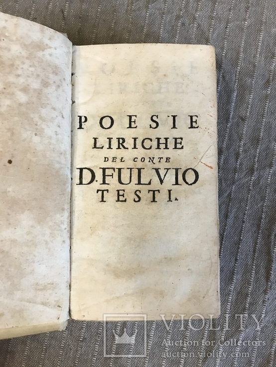 Ліричні Вірші Венеція 1720 Фульвіо, фото №4