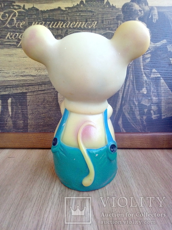 Игрушка резиновая мышь с сыром, цена 4 р.10 коп. СССР, фото №6