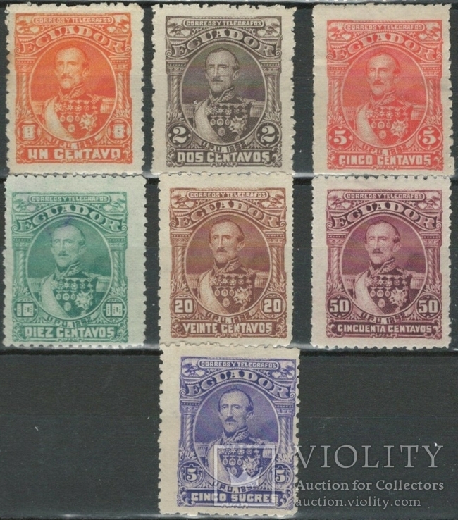 О111 Эквадор 1892*