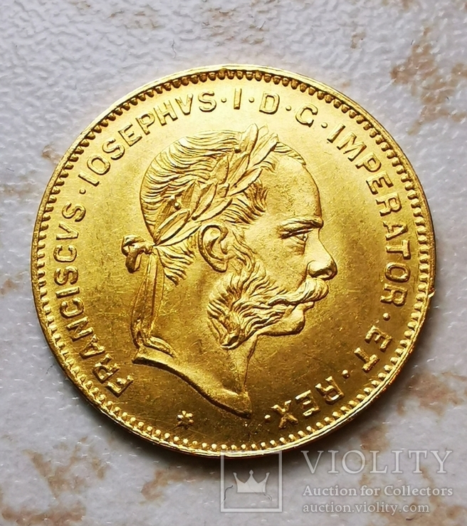 4 флорина / 10 франков 1892, фото №2