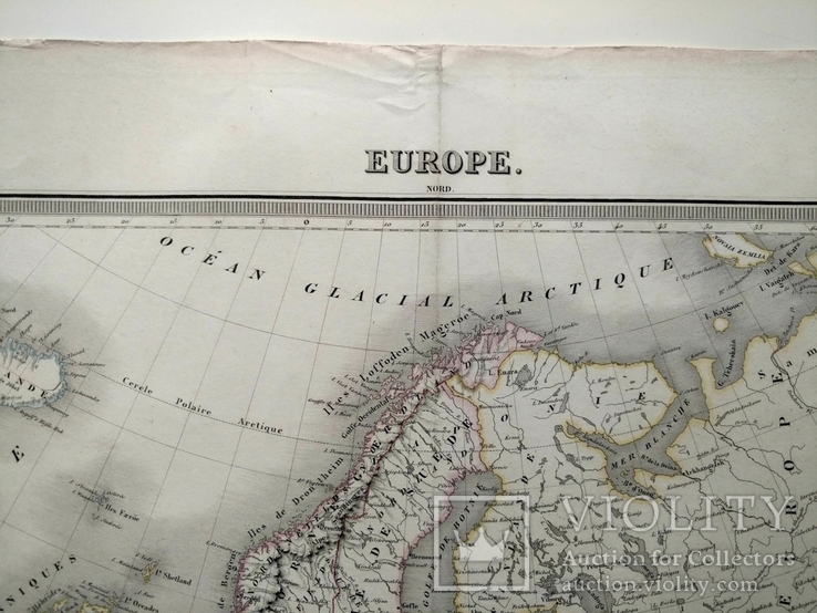 1850 Европа, Украина, Галиция, Россия, большая карта (52х42), фото №5