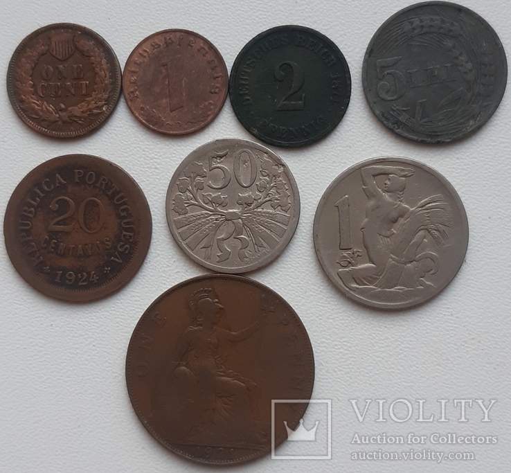 Монеты мира 8 шт, фото №2