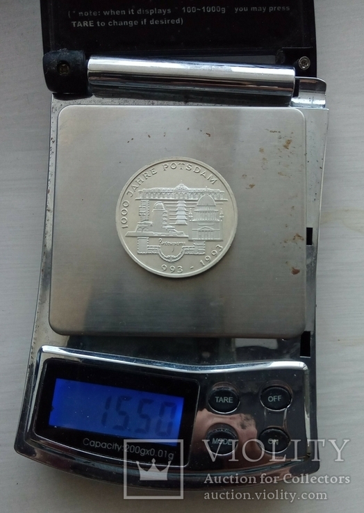 10 марок 1993 серебро Постдам, фото №3