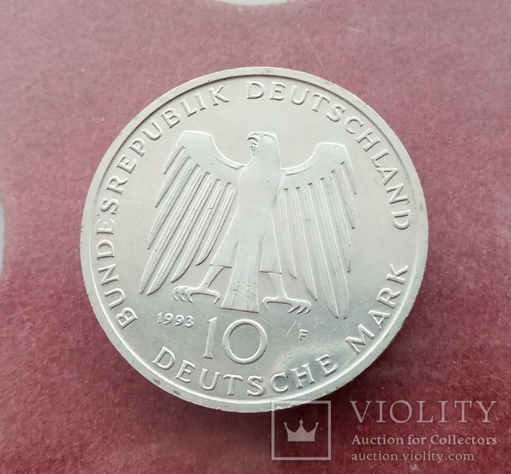 10 марок 1993 серебро Постдам, фото №7