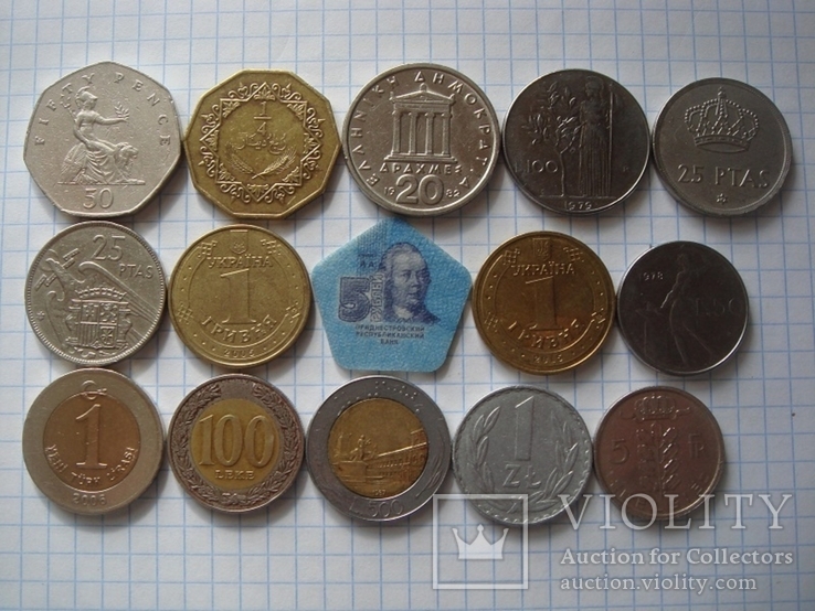 Монеты Мира 90 шт. без повторов, фото №4