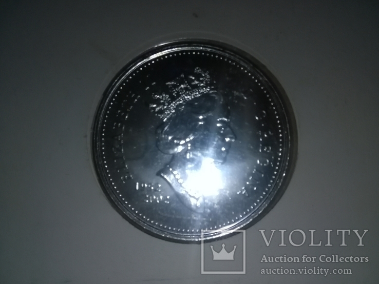 1 Доллар 2002 50 лет правлению Королевы Елизаветы II (Серебро 0.925, 25.18г), Канада, фото №9
