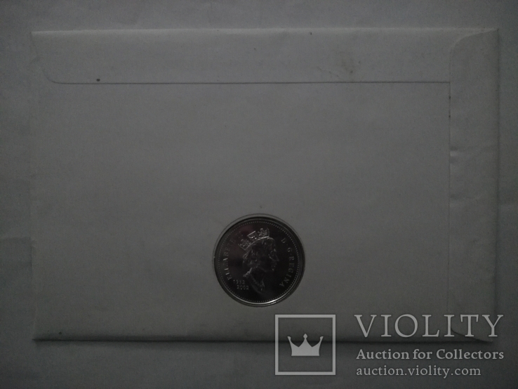 1 Доллар 2002 50 лет правлению Королевы Елизаветы II (Серебро 0.925, 25.18г), Канада, фото №10
