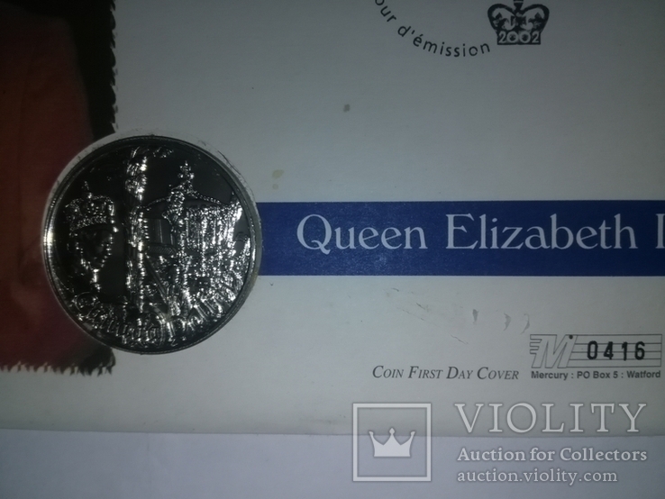 1 Доллар 2002 50 лет правлению Королевы Елизаветы II (Серебро 0.925, 25.18г), Канада, фото №13
