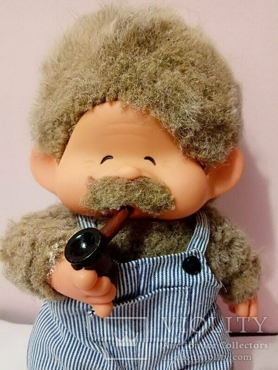  Обезьяна мончичи дедушка кукла игрушка 1979г Япония, фото №3