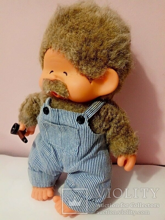  Обезьяна мончичи дедушка кукла игрушка 1979г Япония, фото №9